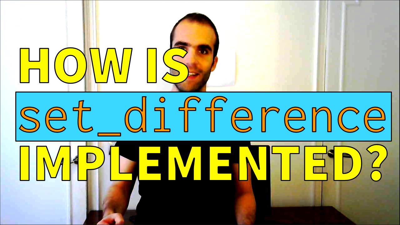 C++ STL set_difference