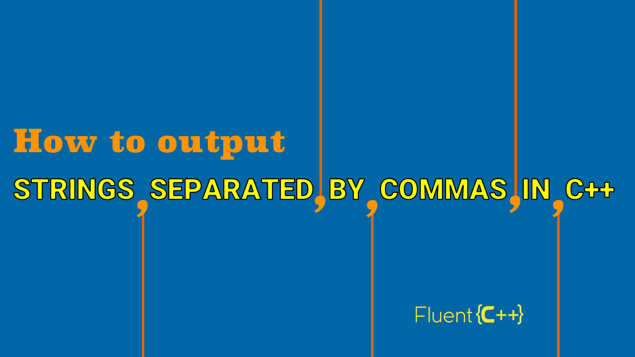 string separated comma C++