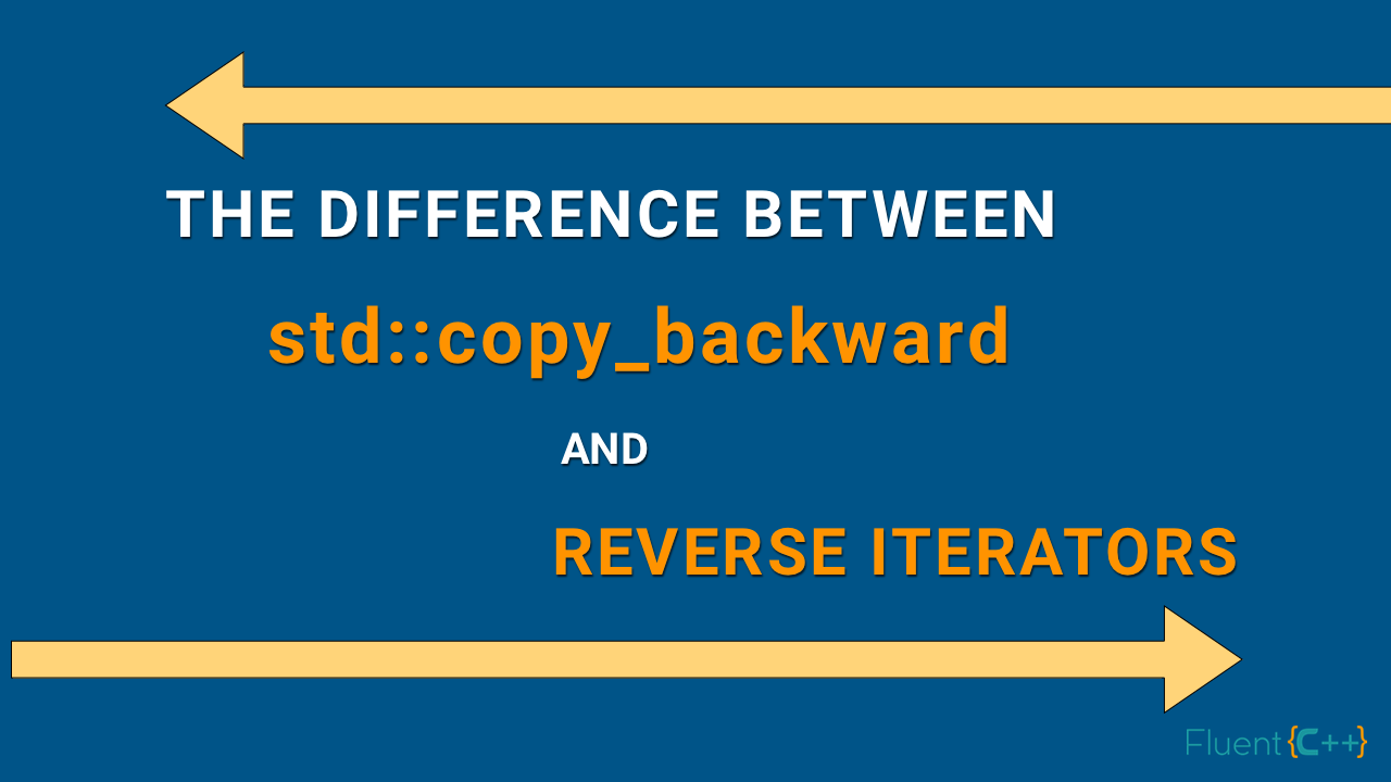 copy_backward reverse iterators